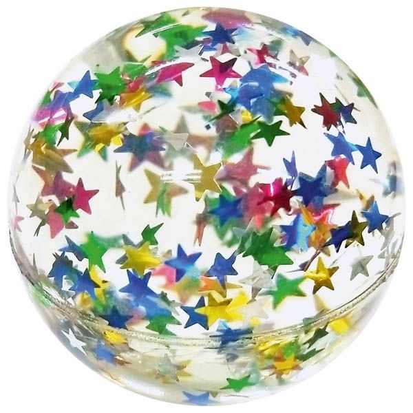 Flummi Stern 43mm 1 Stück, Flummy, Gummiball, Springbälle, Mitgebsel zum Kindergeburtstag,Spielen oder Verschenken