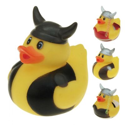 Wikinger Gummi-Enten Motiv / Badeente Gummiente Quietscheenten, sortiert / Badespaß/ Dekoration / Kindergeburtstag / Mitgebsel - 6er Set Wikinger Gummi-Enten Motiv / Badeente Gummiente Quietscheenten, sortiert / Badespaß/ Dekoration / Kindergeburtstag / Mitgebsel - 6er Set