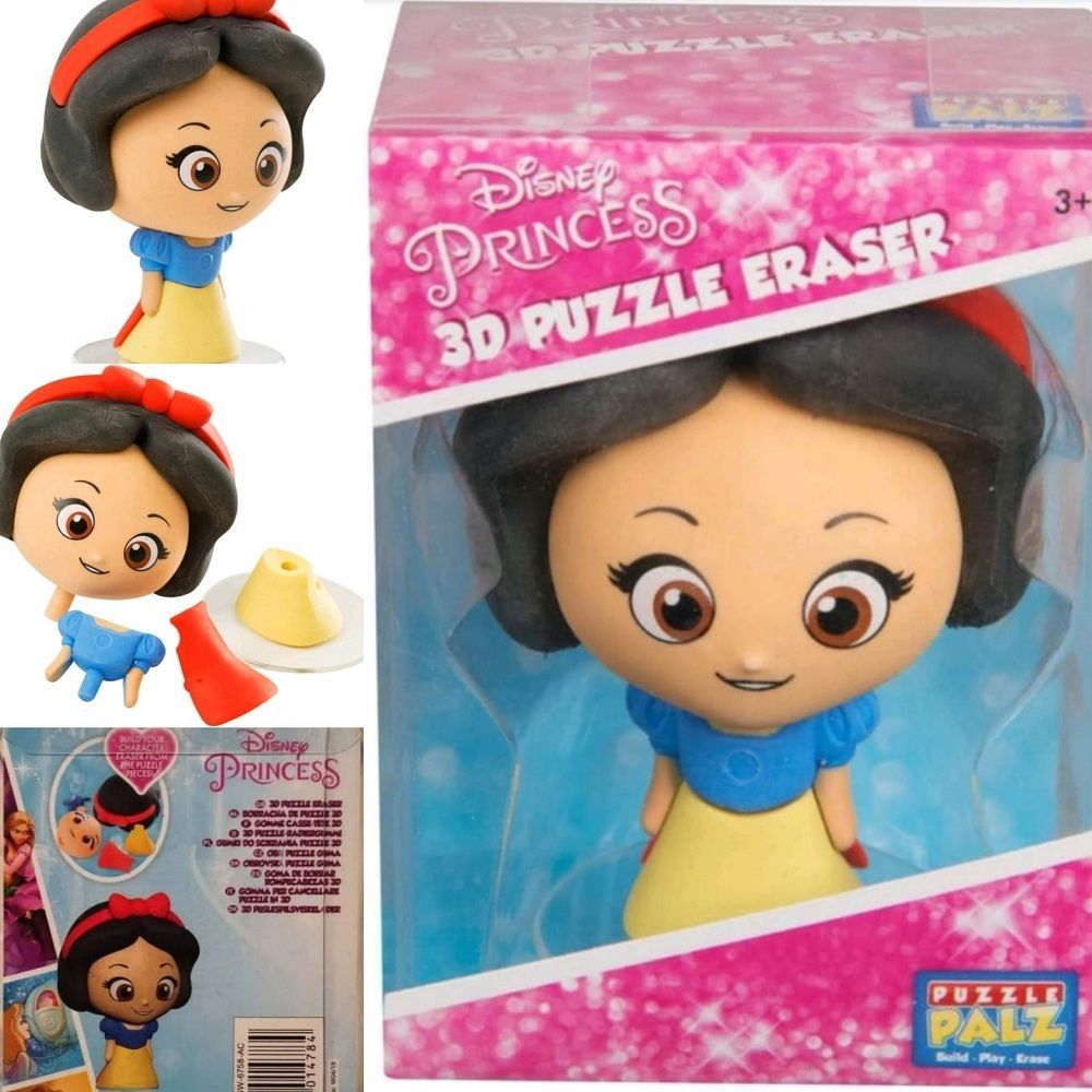 Disney Princess 3D Puzzle Radiergummi – SCHNEEWITTCHEN, Spielfigur / Ideal als Geschenk