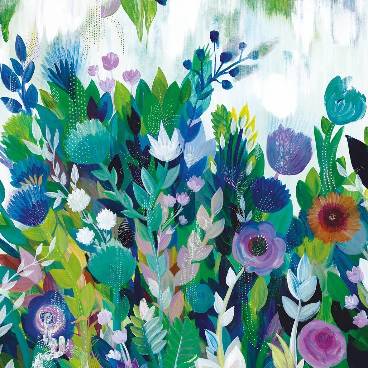 20 Servieten Blumen , La Esmeralda  , 33x33 cm, PPD Paper Product Design