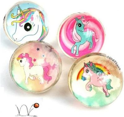 Flummi einhorn 32mm 4er Flummi einhorn 32mm 4er