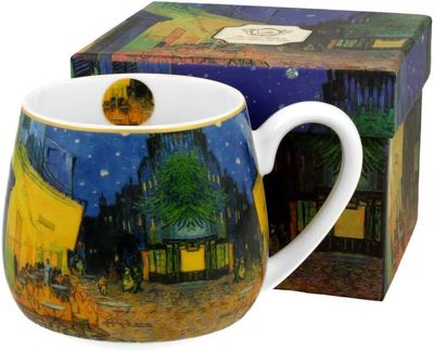 Fassbecher 430 ml TERRACE AT NIGHT New Bone China Porzellan , Duo ART GALLERY Fassbecher 430 ml TERRACE AT NIGHT New Bone China Porzellan , Duo ART GALLERY