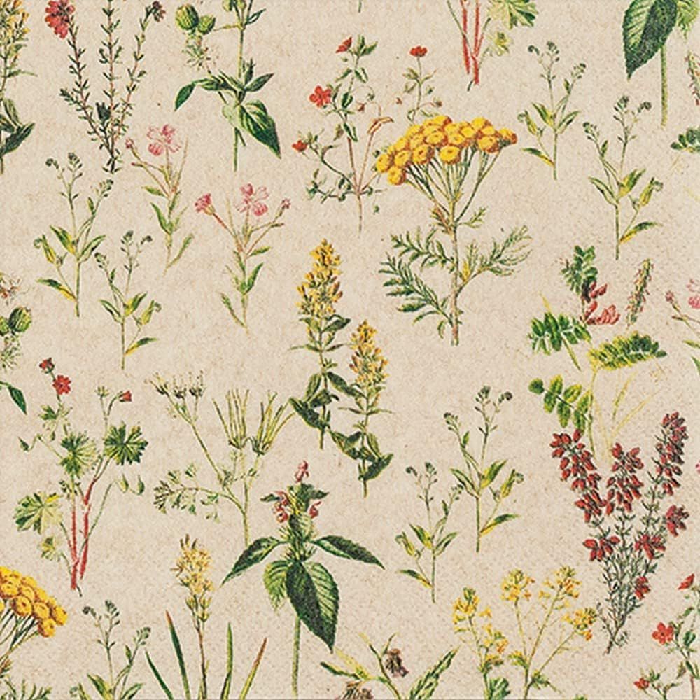242101 Herbal Meadow 20 Servietten, 33 cm