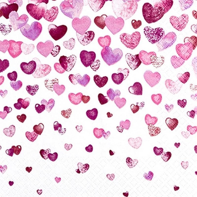 212208 Lovely Hearts 20 Servietten, 33 cm 212208 Lovely Hearts 20 Servietten, 33 cm