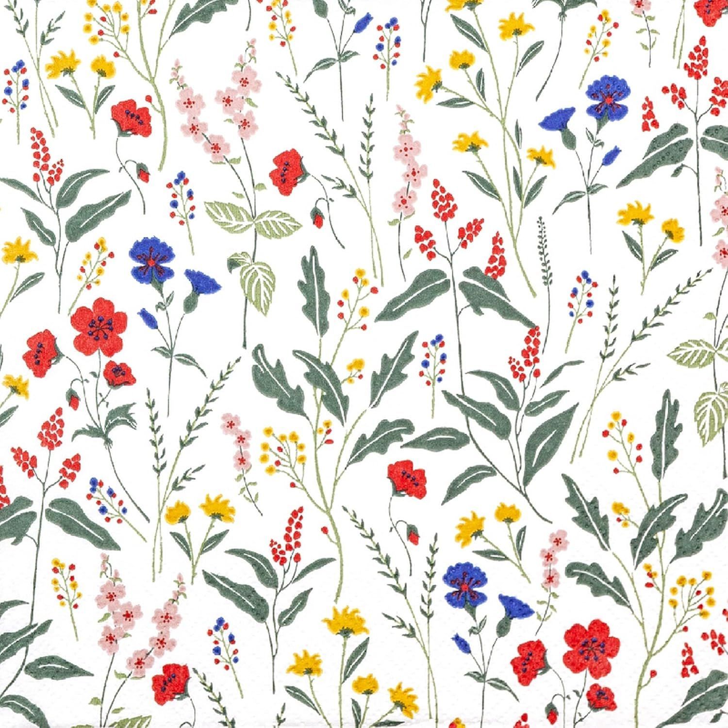 112418 Pretty Meadow 20 Servietten, 25 cm,  Tischdeko, Serviettentechnik, Decoupage geeignet.
