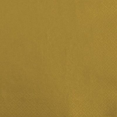 519768 Uni gold 20 Servietten, 25 cm 519768 Uni gold 20 Servietten, 25 cm