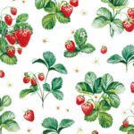112137 Strawberry Pattern 20 Servietten, 25 cm, Tischdeko, Serviettentechnik, Decoupage geeignet. 112137 Strawberry Pattern 20 Servietten, 25 cm, Tischdeko, Serviettentechnik, Decoupage geeignet.