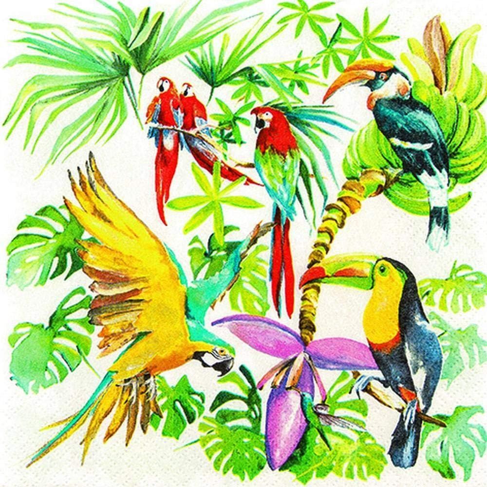 211501 Birds of Paradise 20 Servietten, 33 cm
