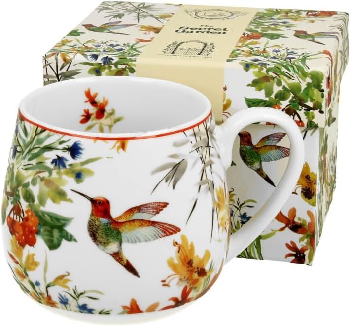 Becher Fass Blumen Mug/ Barrel / Tee/KaffeeTasse / Tiere / Vogel Fassbecher
