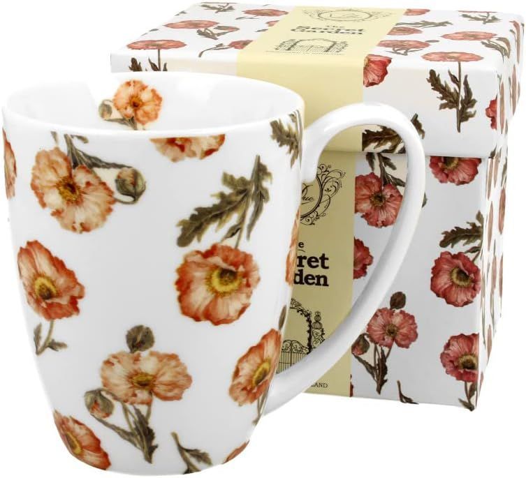 Becher Porellan MOHNBLUMEN FLORAL Klassischer Becher 380 ml WILD POPPIES Becher Porellan MOHNBLUMEN FLORAL Klassischer Becher 380 ml WILD POPPIES