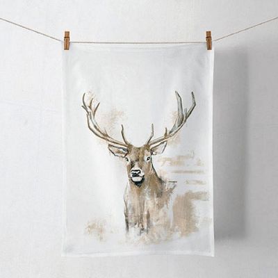 Geschirrtuch Geweih Ambiente Tuch Kollektion ca. 50x70cm - 100% Baumwolle Sommer, Frühling, Herbst, Winter Motiv Geschirrtuch Geweih Ambiente Tuch Kollektion ca. 50x70cm - 100% Baumwolle Sommer, Frühling, Herbst, Winter Motiv