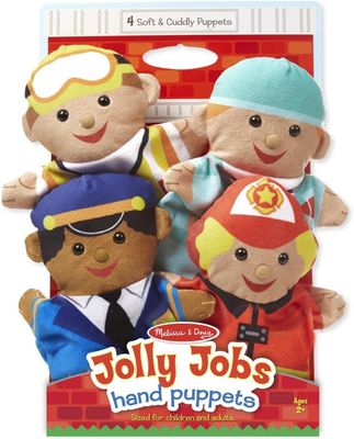 Handpuppen, Polizist, Feuerwehrmann, Bauarbeiter und Arzt - Melissa & Doug Jolly Helpers Hand Puppets by Melissa & Doug Handpuppen, Polizist, Feuerwehrmann, Bauarbeiter und Arzt - Melissa & Doug Jolly Helpers Hand Puppets by Melissa & Doug