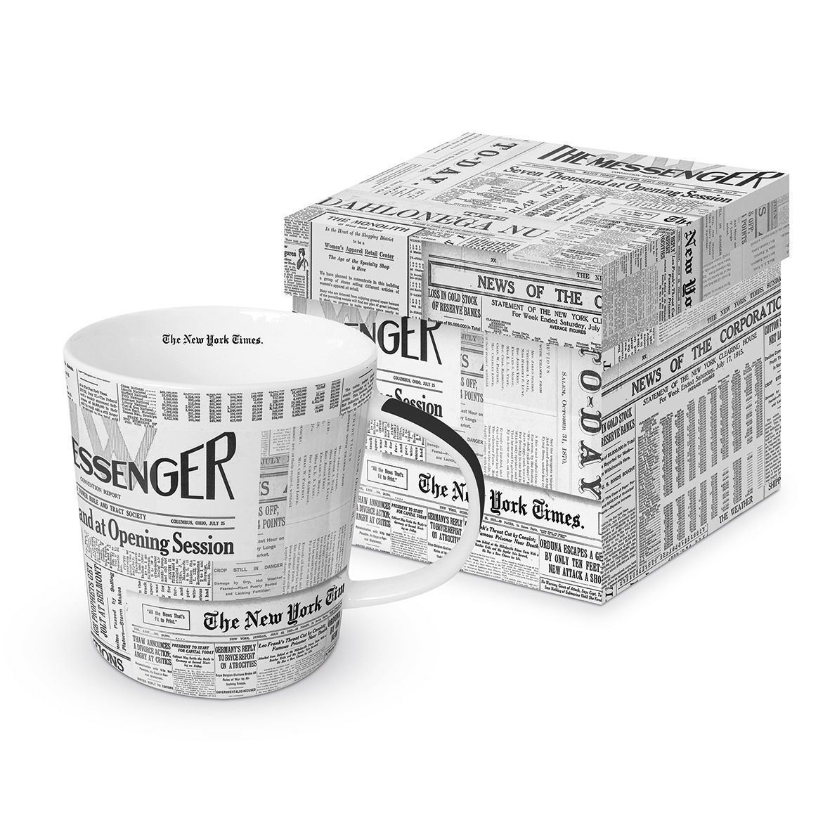 PPD Porzellan, Becher, Tasse Trend Mug GB The Messenger, Nachtrischten Motiv
