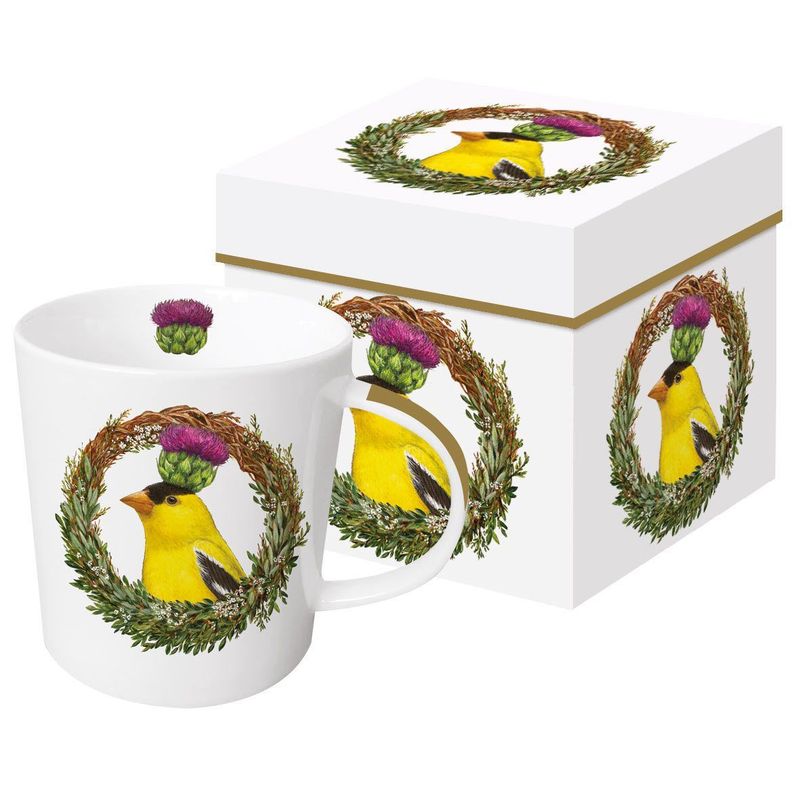 PPD Becher, Sommer, Vogel, Blumen, Planzen Motiv Porzellan, Vogel Sydney Trend Mug GB PPD Becher, Sommer, Vogel, Blumen, Planzen Motiv Porzellan, Vogel Sydney Trend Mug GB