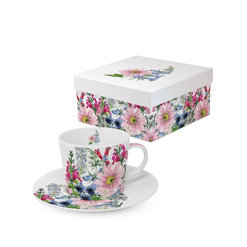 Trend Espresso GB Floriculture, Tasse Vögel, Blumen, Sommer, Trend Kaffee Set Motiv Trend Espresso GB Floriculture, Tasse Vögel, Blumen, Sommer, Trend Kaffee Set Motiv