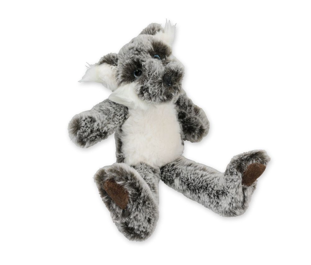 Wolf Plüsch sitzend 13 cm, Inware Stofftier, Plüschfigur