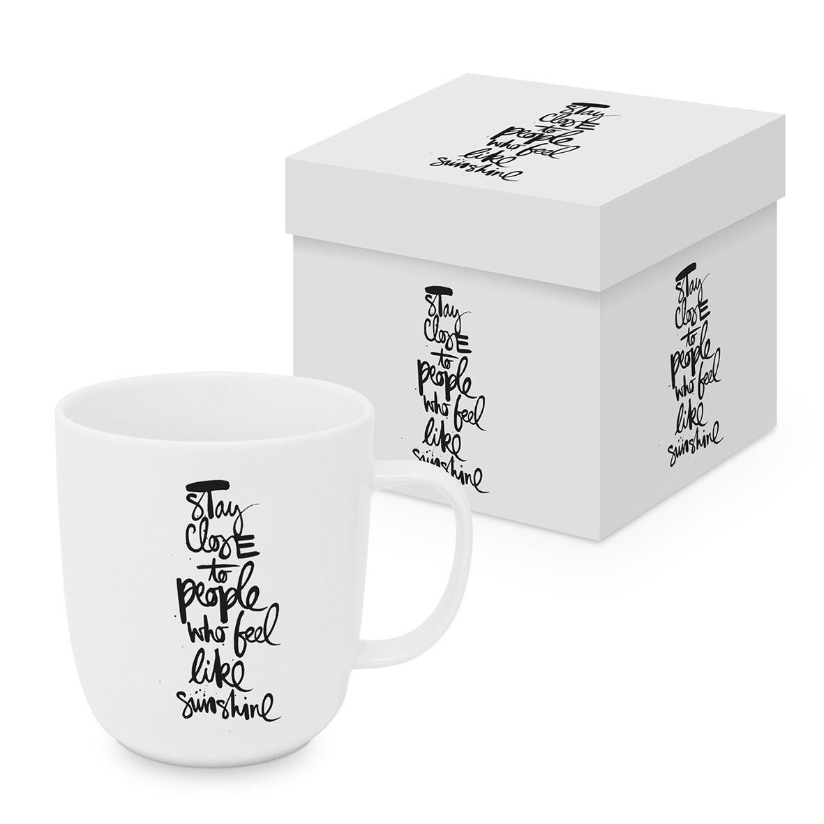 PPD Becher, (0,4l),  Mattfinish , Porzellan  in Geschenkkartonage. Stay close Matte Mug Kollektion  ‍, Tee - Kaffee Tasse - Bleiben Sie nah dran