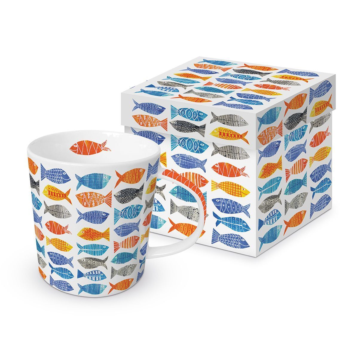 ppd Porzellan,  Becher, Tasse, Trend Mug GB Atlantic . Fisch Motiv Kollekion