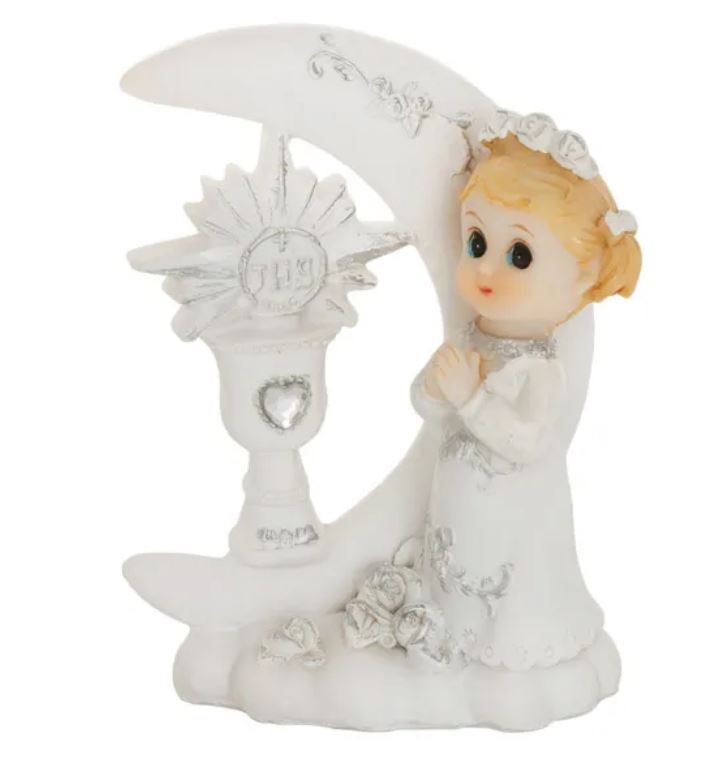 Figuren / Topper / Kuchen- und Muffin-Dekorationen / Kommunions-Figuren / Kommunionsfigur Mädchen, 8,5cm