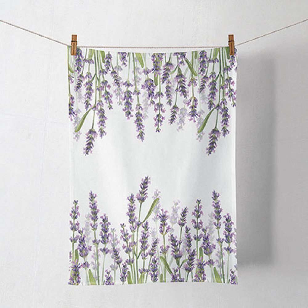 Ambiente Lavendel, Geschirrtuch Tücher Handtuch Kollektion ca. 50x70cm aus Baumwolle (1-tlg), Geschirrtuch / Küchentuch / Ideal als Geschenk (1) ,