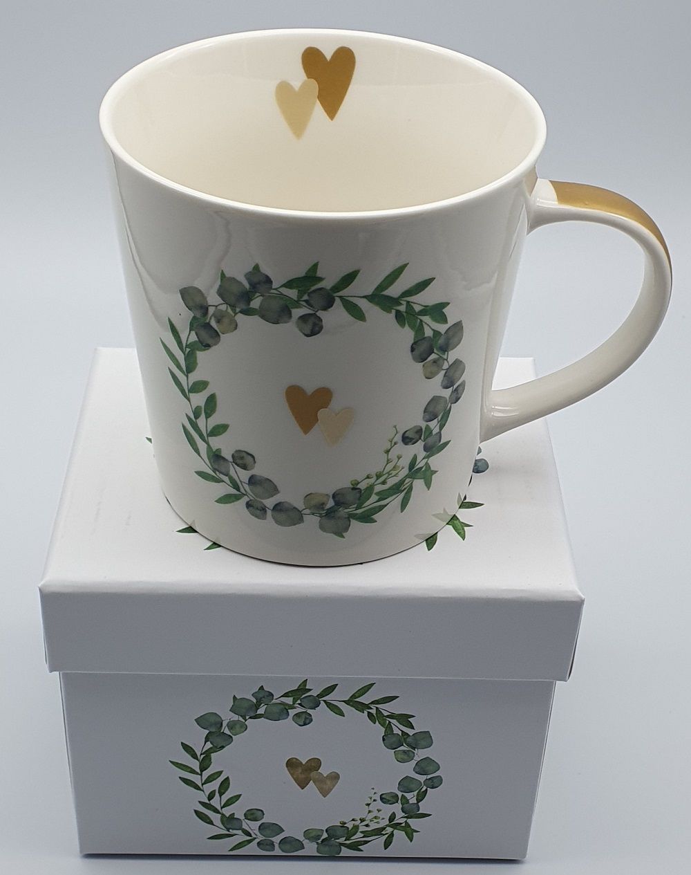 PPD Becher, Hochzeit, Valentinstag, Muttertag, Liebe, Herzen, Glückwunsch Motiv , Porzellan Tee - Kaffee , Henkelbecher Trendtasse , Zwei , Herz Motiv
