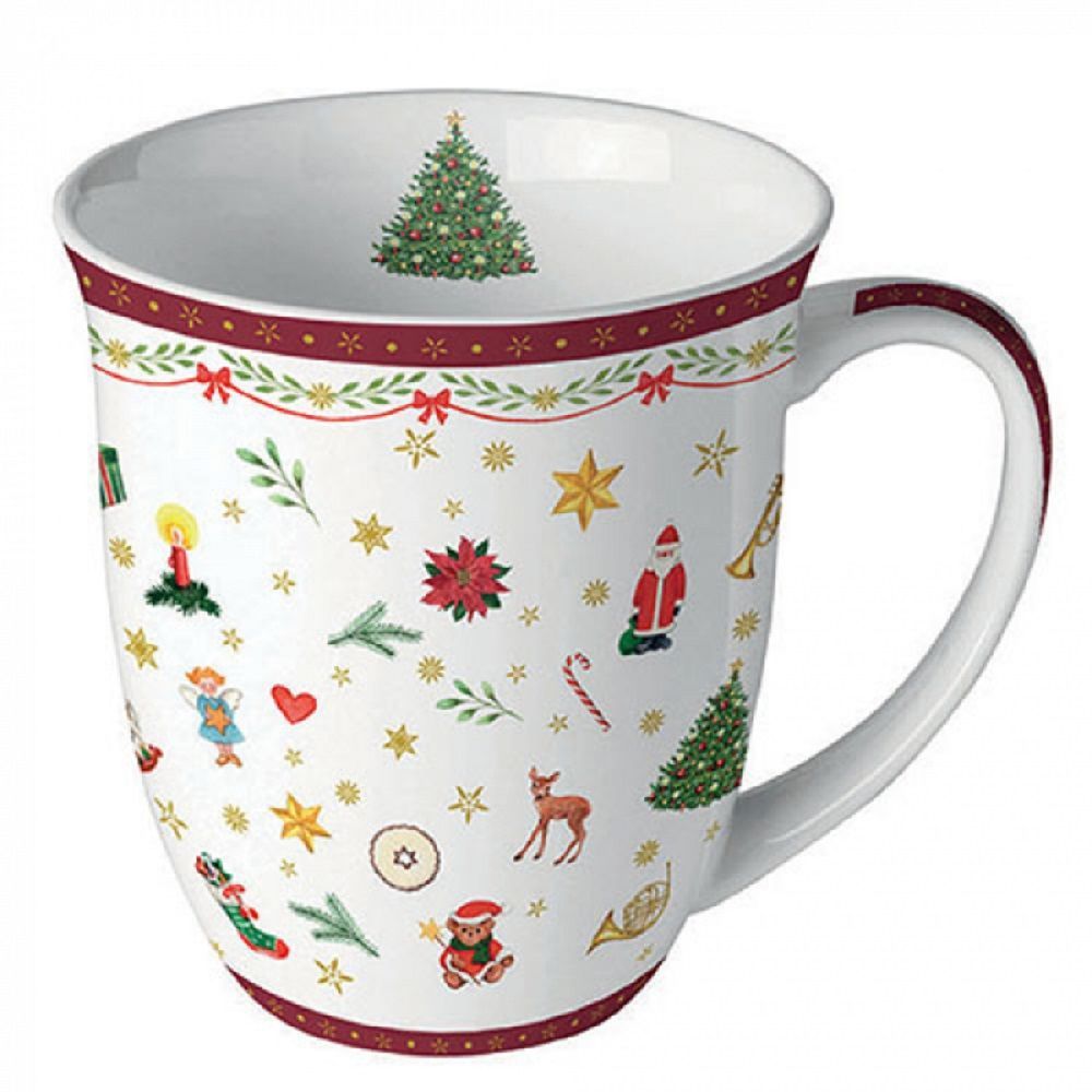 Becher Weihnachtsbecher- Silvester - Herbst / Winter Tee - Kaffee Tasse-  Weihnachtsdekorationen, Motiv, Winter, Weihnachten Motiv