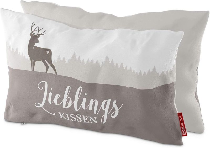 Dekokissen Hirsch, Kinderkissen, Nackenkissen, Kissen mit Spruch, Kuschelkissen Dekoration, Geschenk für dich, Kollektion, la vida Dekokissen Hirsch, Kinderkissen, Nackenkissen, Kissen mit Spruch, Kuschelkissen Dekoration, Geschenk für dich, Kollektion, la vida