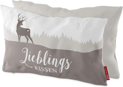 Dekokissen Hirsch, Kinderkissen, Nackenkissen, Kissen mit Spruch, Kuschelkissen Dekoration, Geschenk für dich, Kollektion, la vida Dekokissen Hirsch, Kinderkissen, Nackenkissen, Kissen mit Spruch, Kuschelkissen Dekoration, Geschenk für dich, Kollektion, la vida