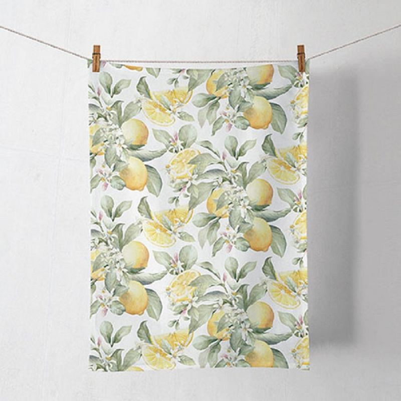Geschirrtuch, Limone , Zitrone , Blumen, Tücher, Handtuch Kollektion ca. 50x70cm aus Baumwolle (1-tlg), Geschirrtuch / Küchentuch / Ideal als Geschenk Geschirrtuch, Limone , Zitrone , Blumen, Tücher, Handtuch Kollektion ca. 50x70cm aus Baumwolle (1-tlg), Geschirrtuch / Küchentuch / Ideal als Geschenk
