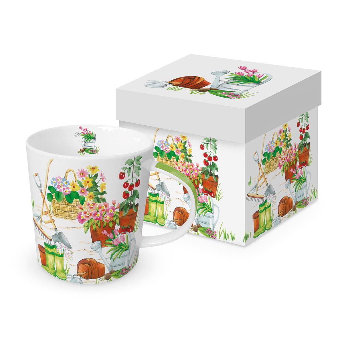 ppd Becher,  Kaffeebecher, Garten , Planzen, Blumen, Gemuse , Beete, Trend Mug Motiv