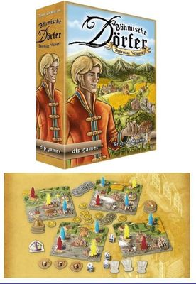 Böhmische Dörfer, Brettspiel - Würfeln Spiel, Familienspiel - Böhmen, Spielfiguren - Bohemian Villages , Sprache Deutsch und Englisch Böhmische Dörfer, Brettspiel - Würfeln Spiel, Familienspiel - Böhmen, Spielfiguren - Bohemian Villages , Sprache Deutsch und Englisch