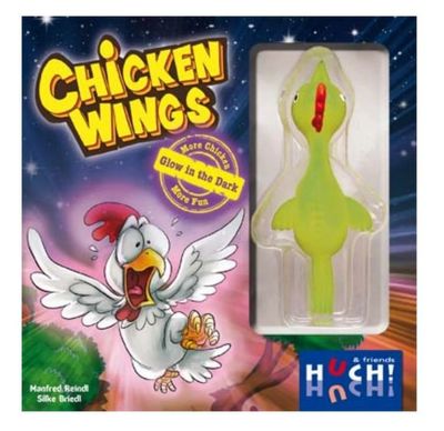 Huch & Friends 879790 - Chicken Wings - Glow in the dark Spiel , 4 Chicken Wings - Hühner Spiel - im dunkeln leuchten! Huch & Friends 879790 - Chicken Wings - Glow in the dark Spiel , 4 Chicken Wings - Hühner Spiel - im dunkeln leuchten!