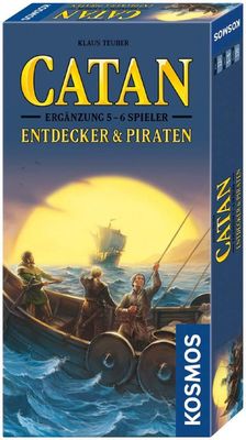 Spiel Catan - Entdecker und Piraten, Ergänzung für 5-6 Personen Abenteuer, Reise, Geschicklichkeit, Abstrakte Strategie - Kosmos Spiel Catan - Entdecker und Piraten, Ergänzung für 5-6 Personen Abenteuer, Reise, Geschicklichkeit, Abstrakte Strategie - Kosmos