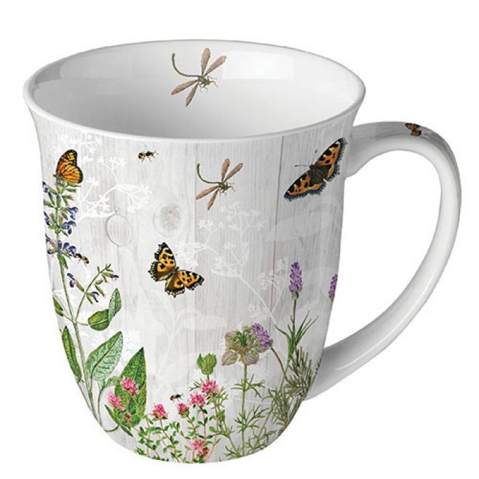 Mug 0.4 L Herb garden, Becher 0,4 L Kräutergarten