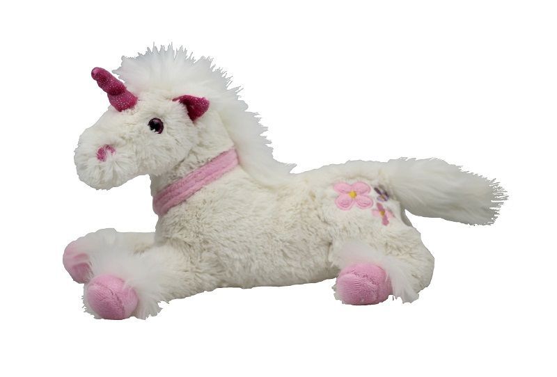 Einhorn weiß ca.  25 cm ,  Inware 6198 - Kuscheltier Unicorn, Feemi weiß, Schmusetier, Plüsch, Stofftier