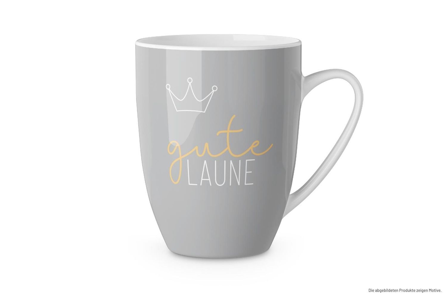 Becher , Gute Laune Botschaft - Tee, Kaffeebecher/Tasse : Schön, dass es dich gibt, Porzellan Tasse 250ml Gute Laune, Tee,