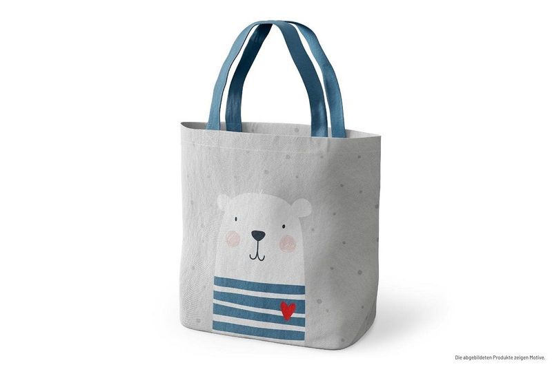 Minishopper 24x10H21 Bär. Kindergarten Tasche, Brotzeittasche, Tragebeutel aus 100% Baumwolle -Kindertasche Minishopper 24x10H21 Bär. Kindergarten Tasche, Brotzeittasche, Tragebeutel aus 100% Baumwolle -Kindertasche