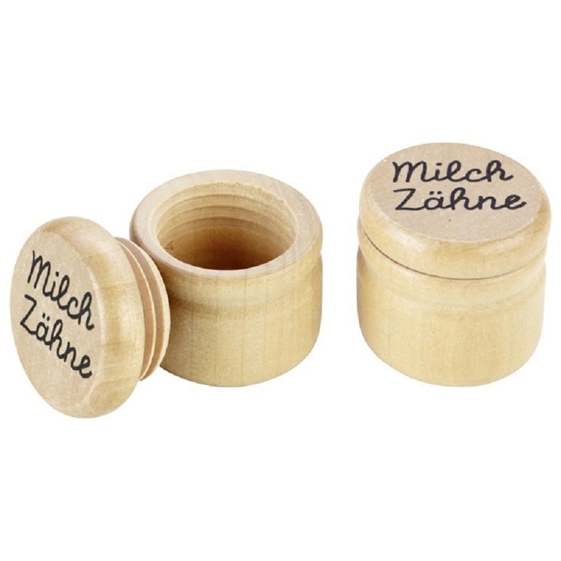 Milchzahndose aus Holz, 12 Stück - Goki ca. Artikelmaß: 3,7 cm ∅: 4 cm Milchzahndose aus Holz, 12 Stück - Goki ca. Artikelmaß: 3,7 cm ∅: 4 cm