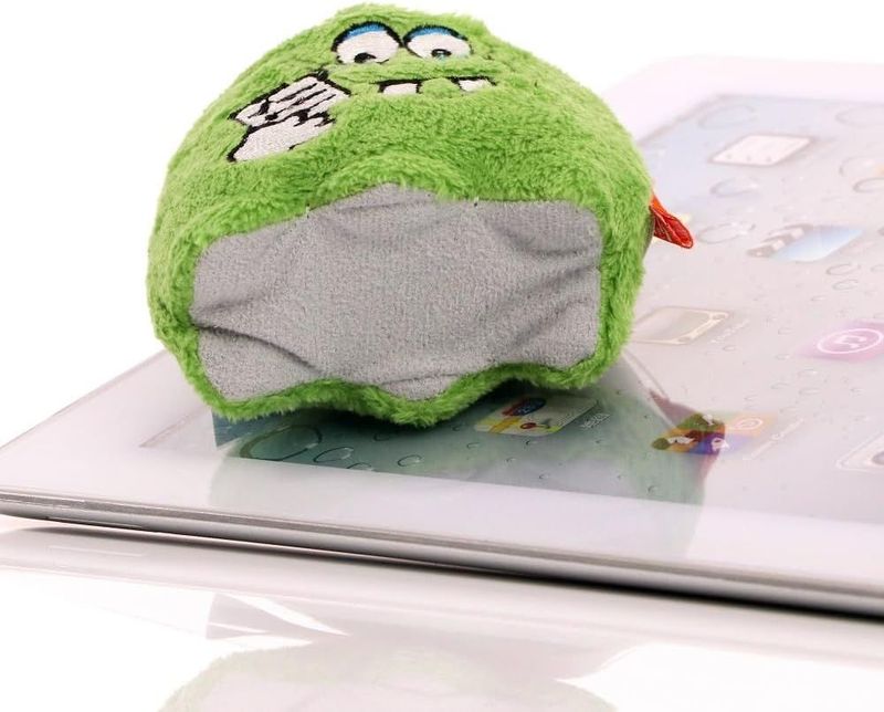 Lächelnde Mini Geist, Plüsch der Reiniger, Displayreiniger und Anti-Stress - Knautschfigur Funktion/ Unterseite aus Mikrofaser- Geschenkidee (Lächelnde Mini Geist Plüsch der Reiniger , grün) Lächelnde Mini Geist, Plüsch der Reiniger, Displayreiniger und Anti-Stress - Knautschfigur Funktion/ Unterseite aus Mikrofaser- Geschenkidee (Lächelnde Mini Geist Plüsch der Reiniger , grün)