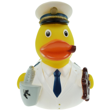Badeente Kapitän Knut, Kreuzfahrt - Badespielzeug / Beruf Ente / Gummiente Figuren /Quietscheente,  Entenfigur, Gummi Enten, Scherzartikel, Souvenir Kollektion, Geschenke