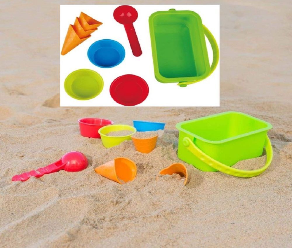 Sandformen,  Eisdiele-Förmchen, Strandspielzeug/Sandspielzeug, EIS, Waffel. Schnee, Formen Kinderspielzeug- Geschenke