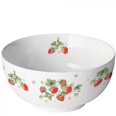 Schüssel Bündel,  Erdbeeren - Ambiente Porzellan , Müslischüssel Serviergeschirr, Geschirr, Schalen, Schüsseln, Dessertschalen