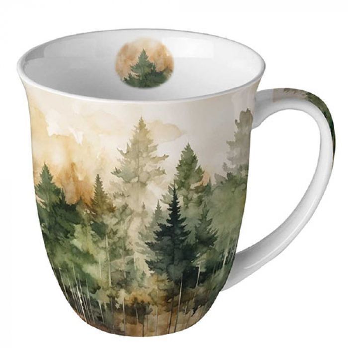 Becher 0,4 L Immergrüne Bäume