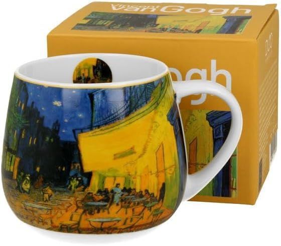 Becherfass, Becher, Fass Porzellan,  TERRASSE BEI NACHT inspiriert von Van Gogh - Mug barrel TERRACE AT NIGHT inspired by Van Gogh