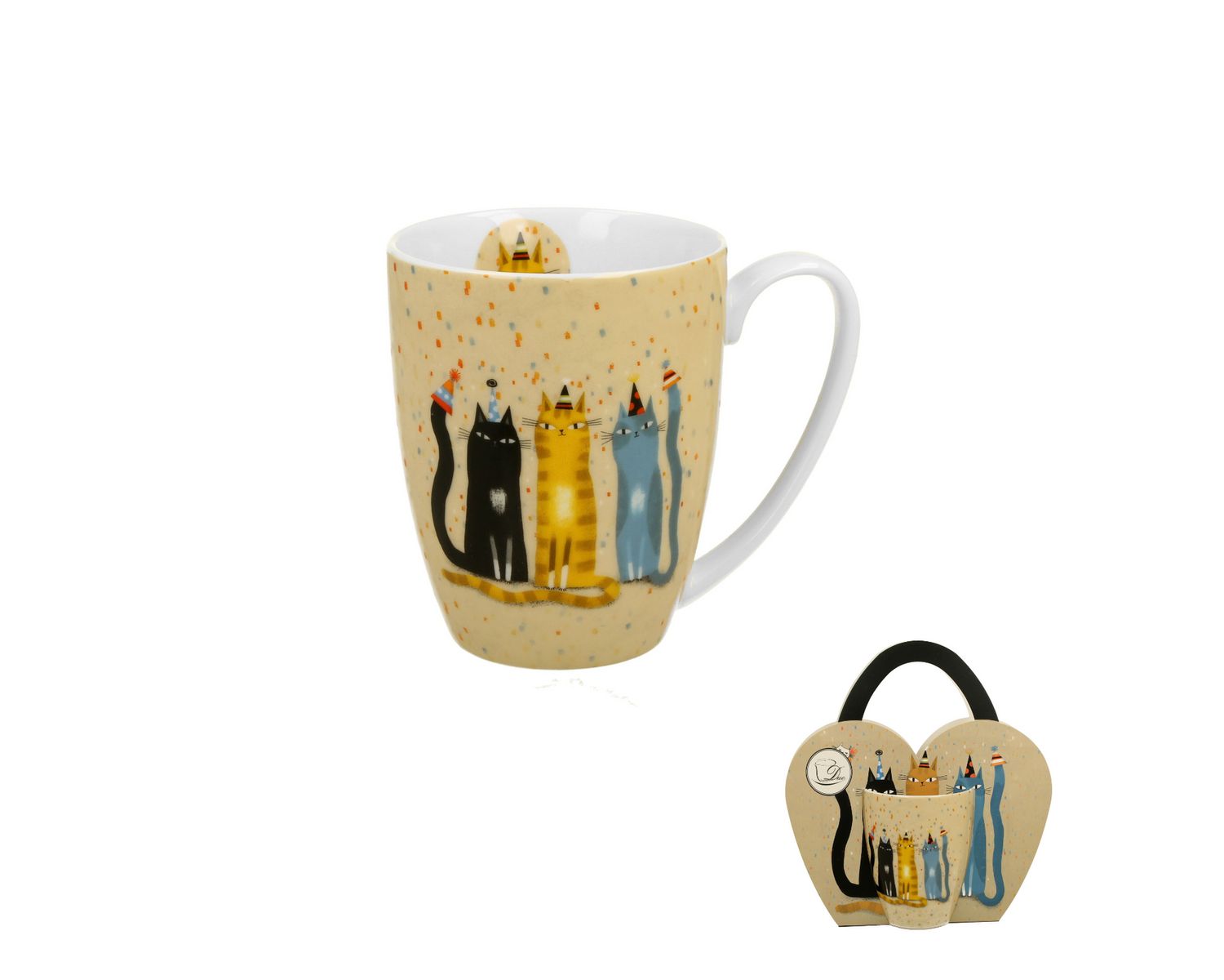 Becher Klassiker - Mug classic in paper sleeve Cat’s World PARTY - Katzenwelt-PARTY,