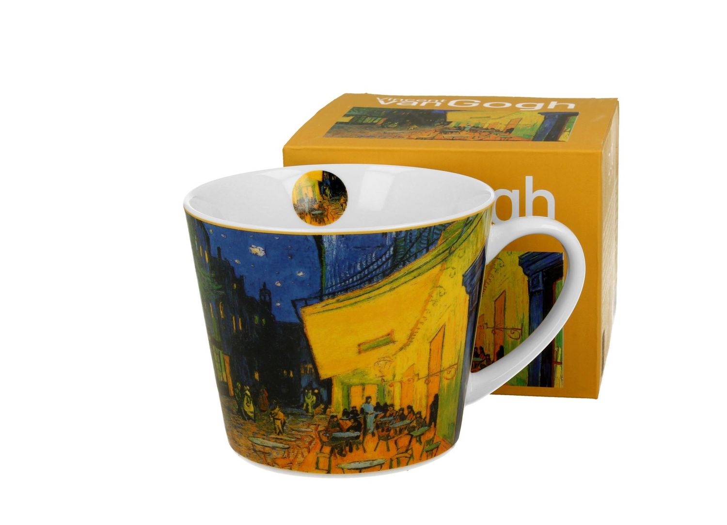 Gerade Tasse TERRASSE BEI NACHT inspiriert von Van Gogh - Straight mug TERRACE AT NIGHT , Duo Gift Kollektion
