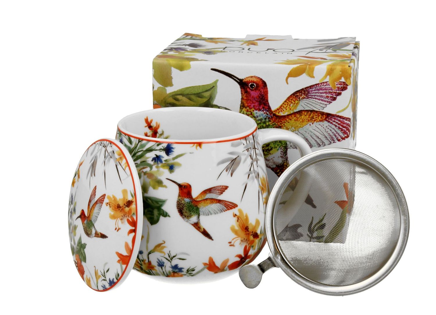 Becherfass mit Teesieb LINNEA -  Becher, Fass  Mug barrel with tea infuser LINNEA - Duo Gift Kollektion