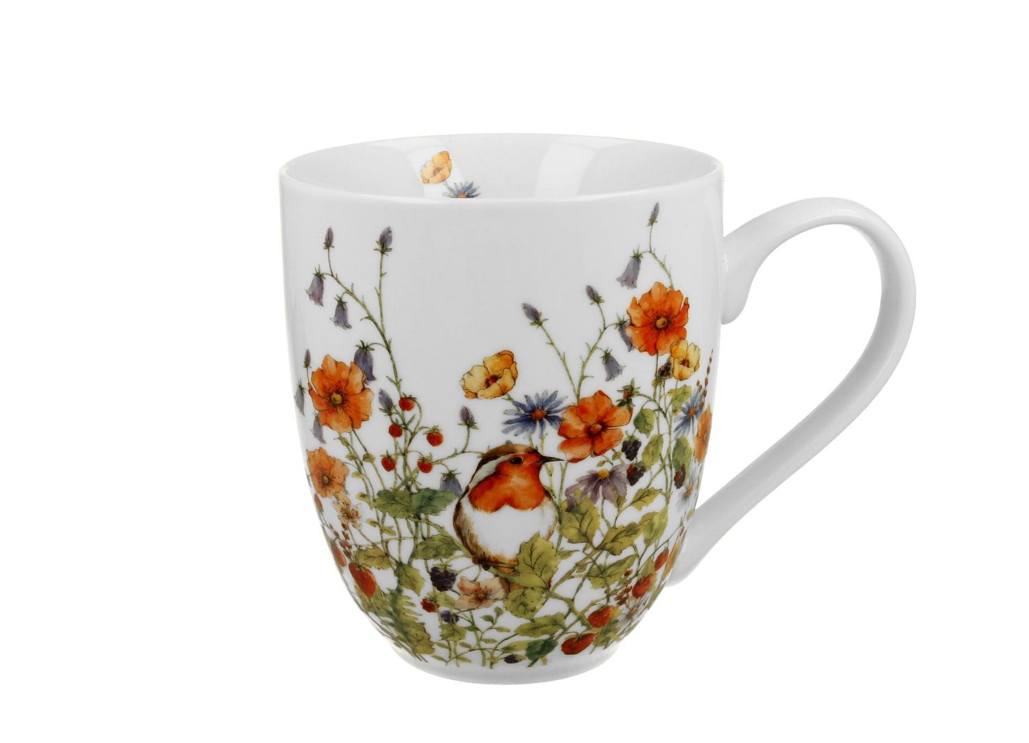 Becher Porzellan ca. 100 ML,  Tasse Jumbo XXL, WILD, VOGEL -  Mug jumbo XXL WILD BIRD Duo Gift Kollektion