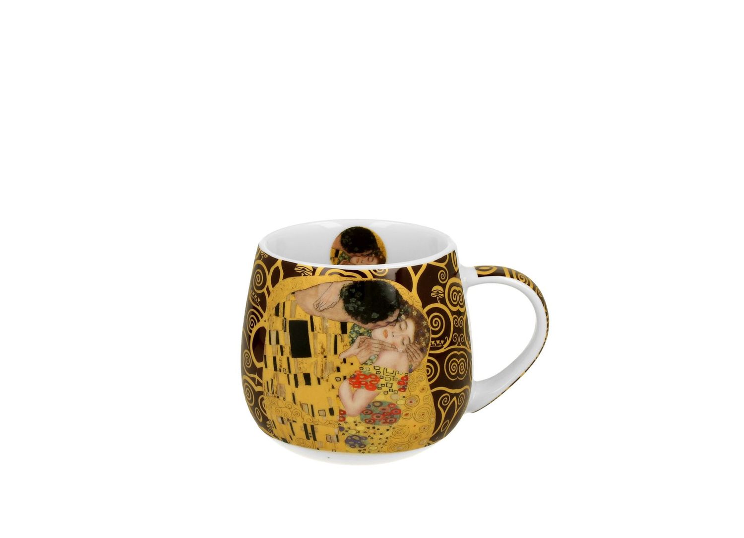 Becherfass DER KUSS BRAUN inspiriert von Klimt / Mug barrel THE KISS BROWN inspired by Klimt