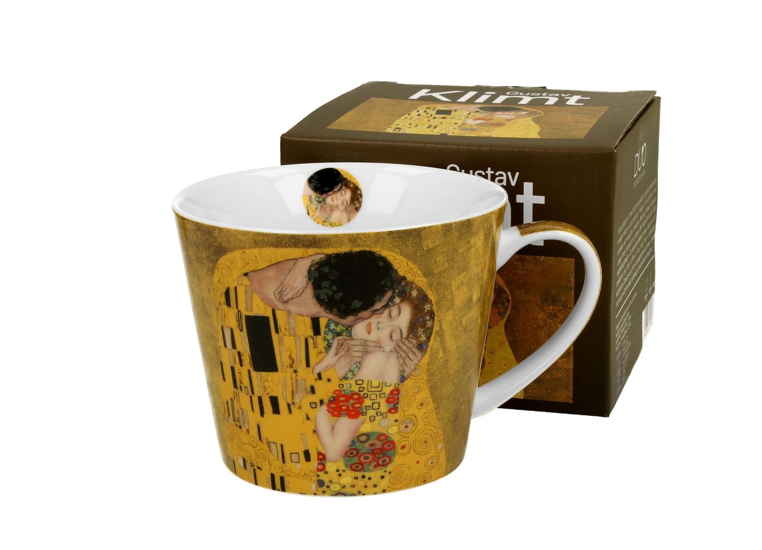Gerade Tasse DER KUSS-KLASSIKER - Straight mug THE KISS CLASSIC inspired by Klimt